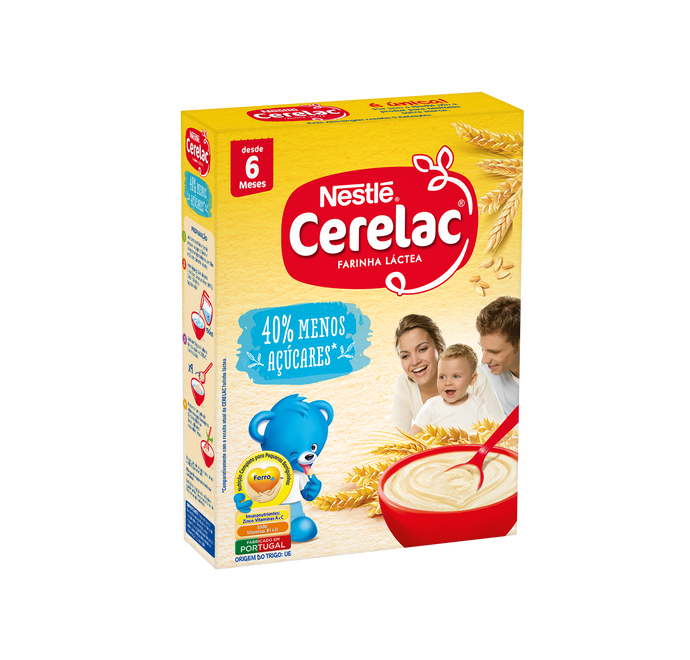 Nestlé Cerelac Trigo Láctea -40% de Açúcares 6m+ 250g