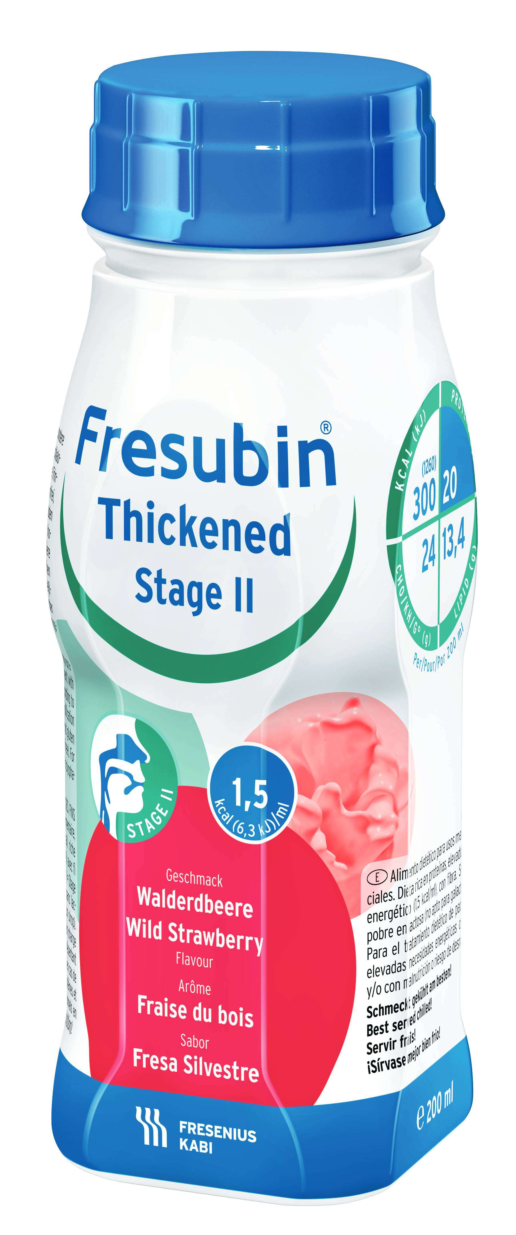 Fresubin Thickened Stage II Morango Silvestre 4x200ml
