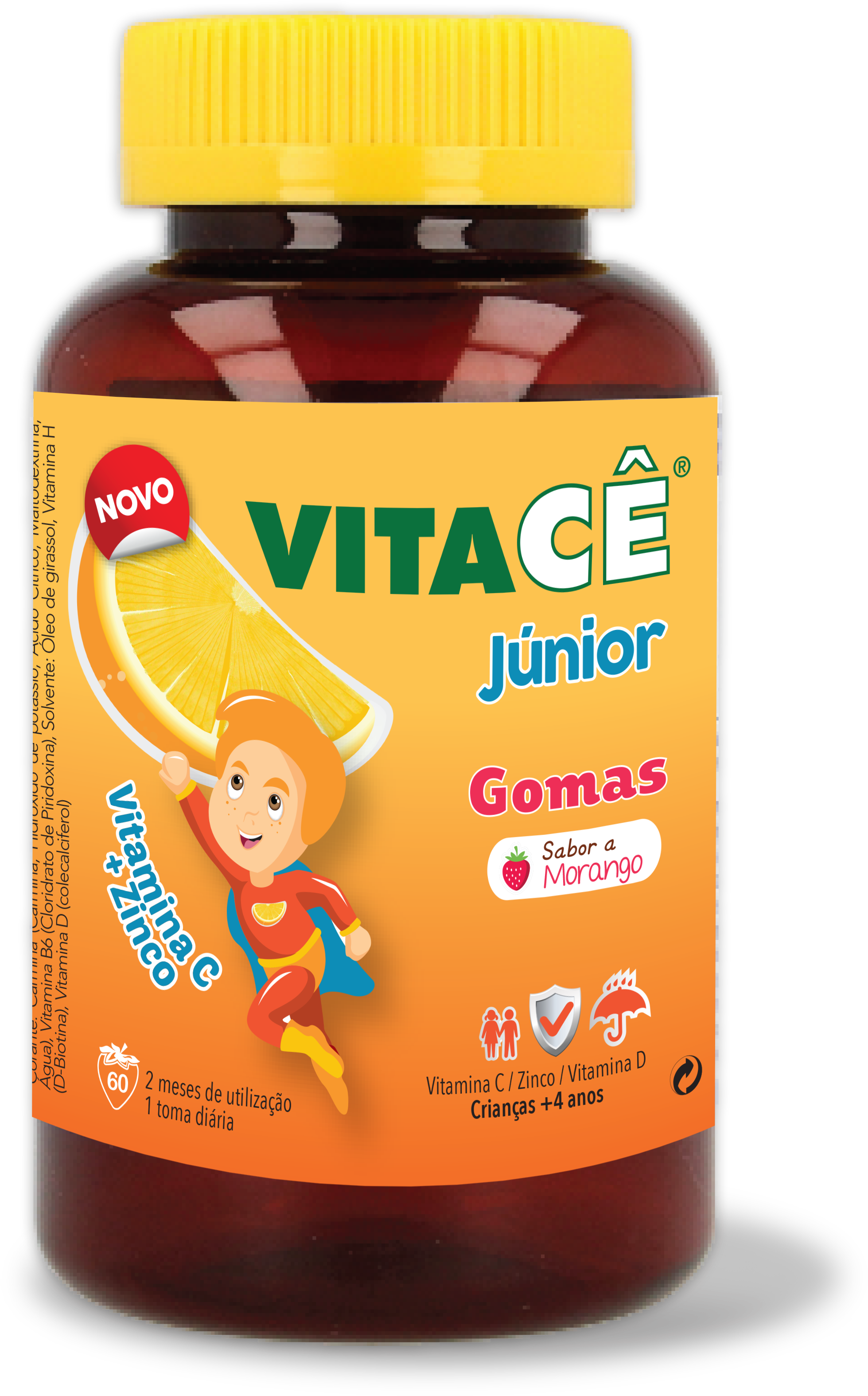 Vitacê Junior Gomas Morango x60