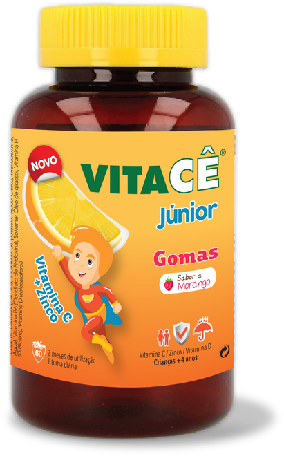 Vitacê Junior Gomas Morango x60