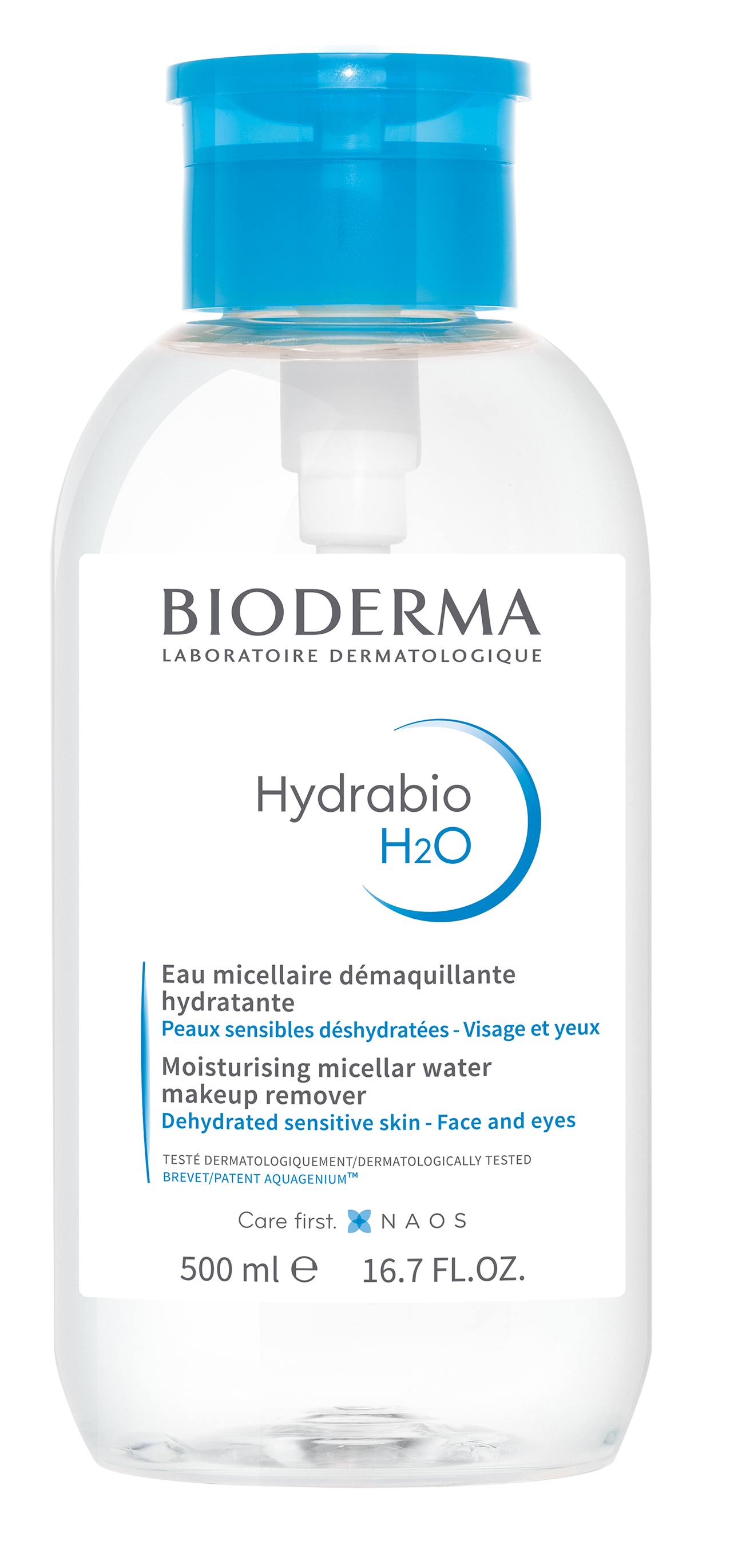 Bioderma Hydrabio H2O Solução Micelar Pump Reverse 500ml