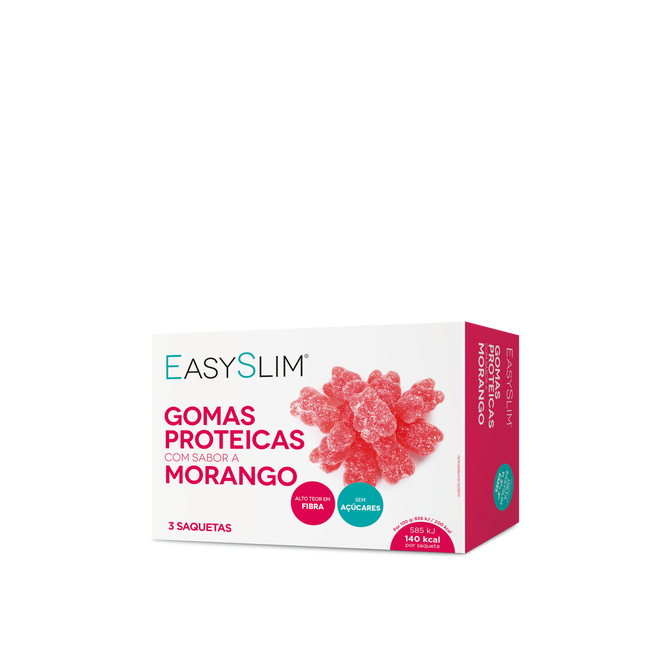 Easyslim Gomas Proteína Morango 3x70g