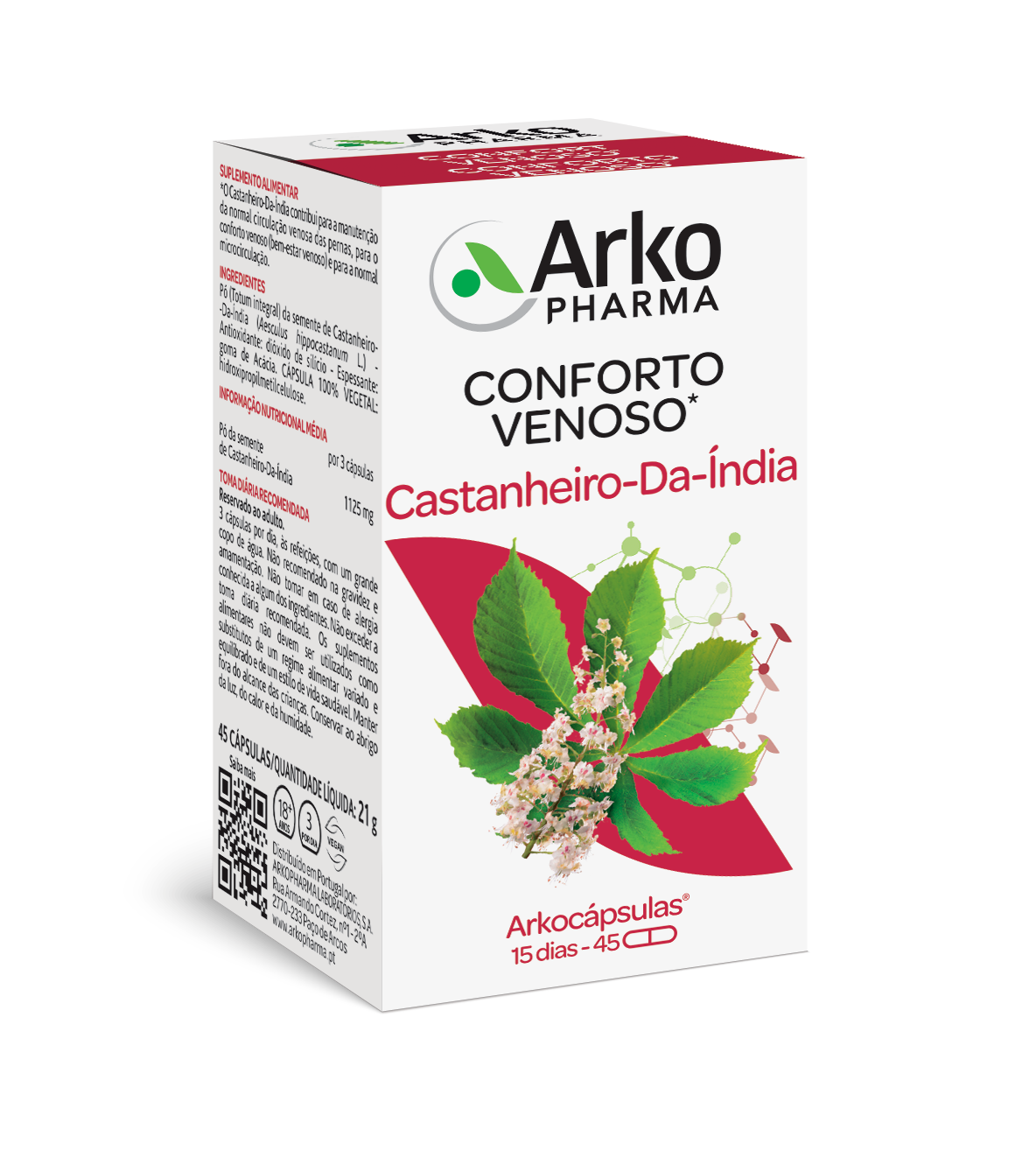 Arkocápsulasulas Castanheiro India BIO 45 cápsulas