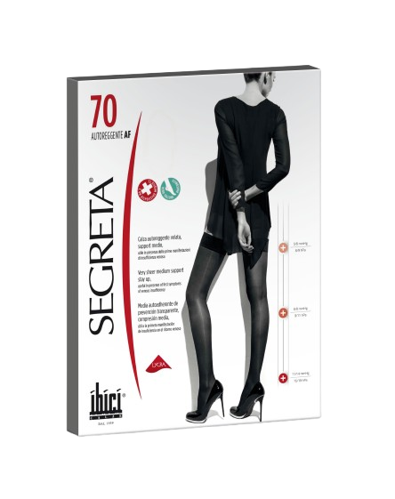 IBICI Segreta Meias Stay Up Classic 70 PRETO T2