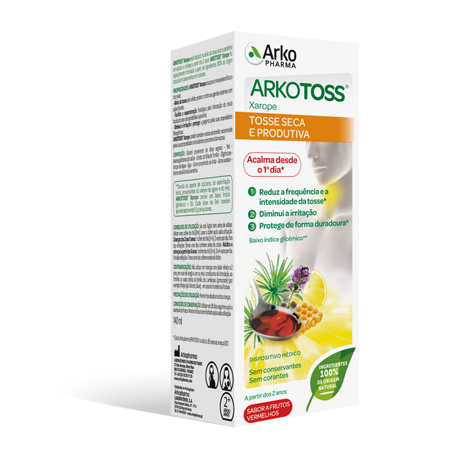 Arkotoss Tosse Xarope Frutos Vermelhos 140ml