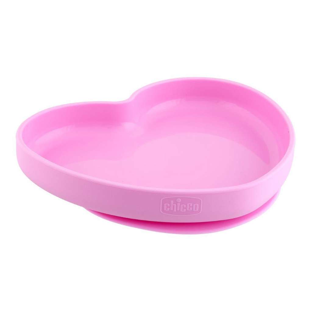 Chicco Easy Plate Prato Silicone Heart com Ventosa 9M+