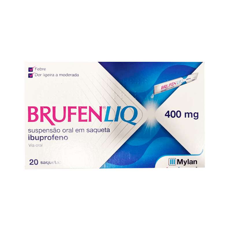 Brufen Liq, 400MG/10ML, 20 saquetas