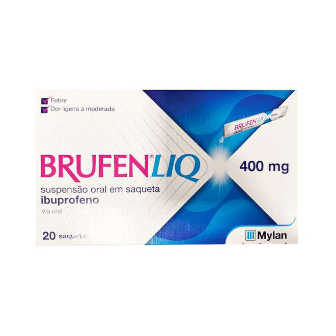 Brufen Liq, 400MG/10ML, 20 saquetas