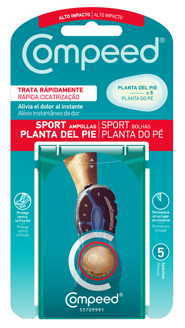 Compeed Sport Bolhas Pensos para a Planta do pé (5 Unidades)