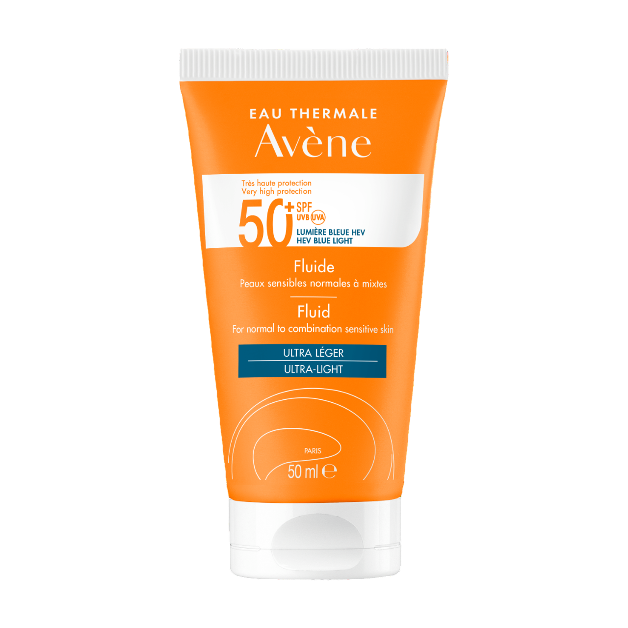 Avène Protetor Solar Rosto Fluído SPF 50+ Pele Normal e Mista 50 ml