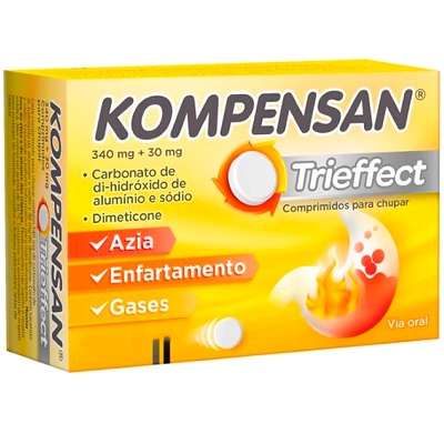Kompensan Trieffect, 340/30 Mg (X20 Comprimidos Mastigáveis)