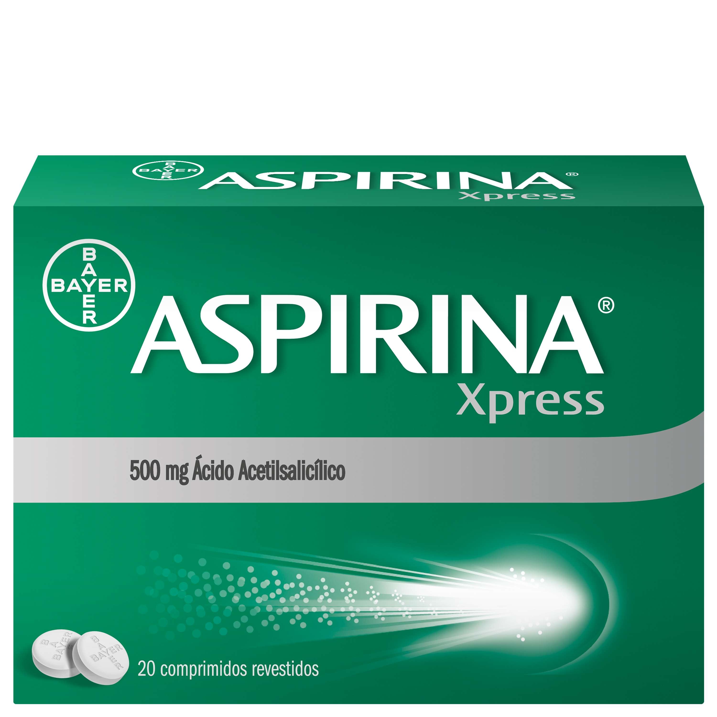 ASPIRINA XPRESS, 500 MG X 20 COMP REV ACETILSALICILICO (ACIDO) 