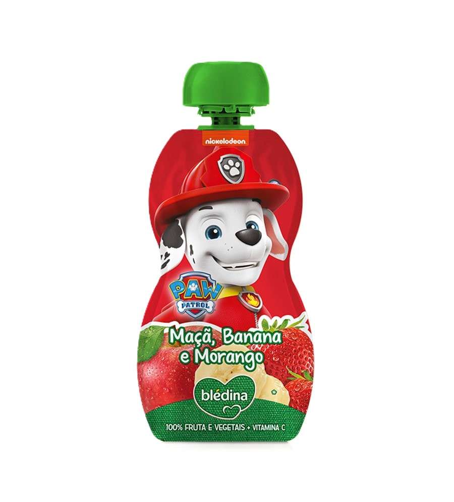 Blédina Patrulha Pata Marshall Maçã, Banana e Morango 100g