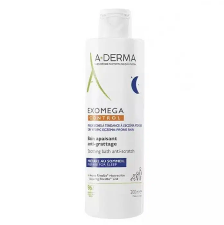 A-Derma Exomega Control Gel de Banho Calmante Noite 200ml