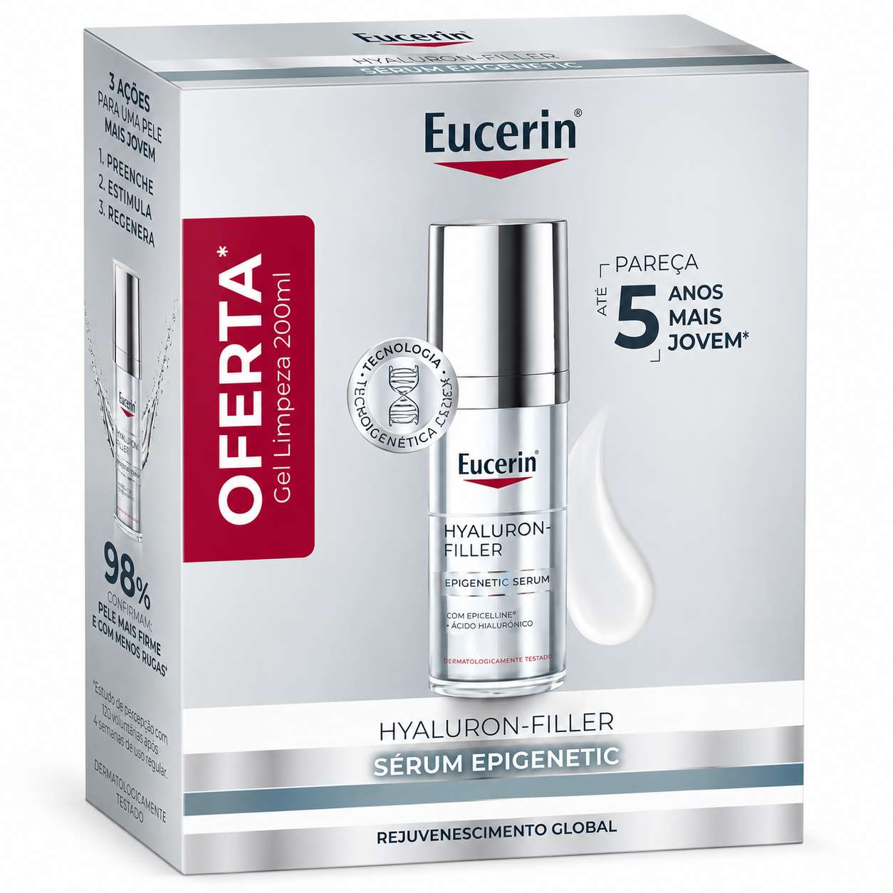 Eucerin Hyaluron-Filler Sérum Epigenetic - 30ml + Oferta gel limpeza - 200ml
