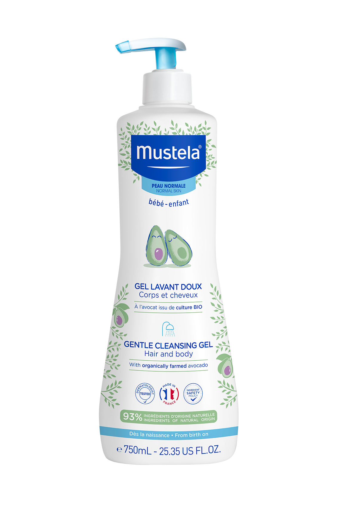 Mustela Bebé Gel Lavante Suave 500ml