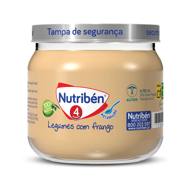 Nutribén Boião 4 Legumes com Frango 120g