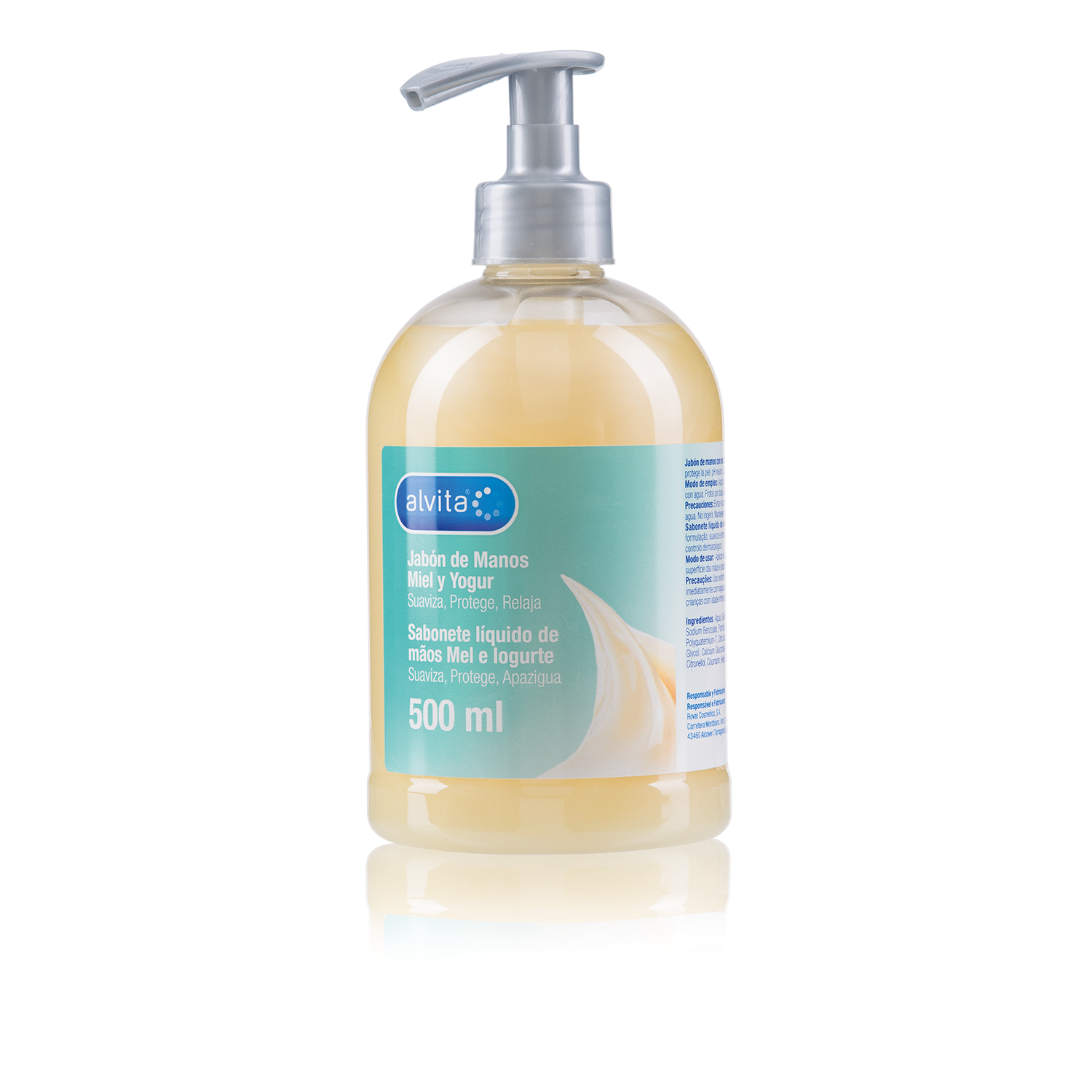 Alvita Sabonete Mãos Mel/Iogurte - 500ml