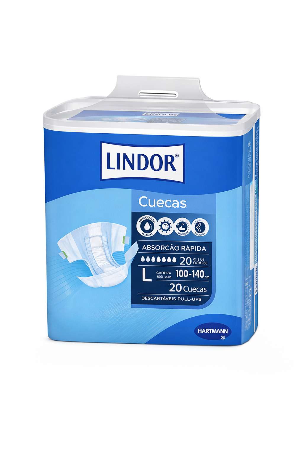 Lindor Elásticos Maxi Tam L 20 Fraldas