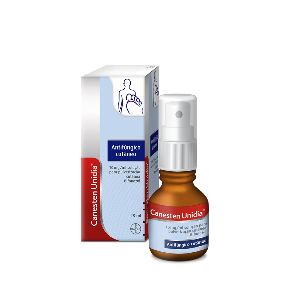 CANESTEN UNIDIA , 10 MG/ML FRASCO 15 ML SOL PULV CUTAN BIFONAZOL