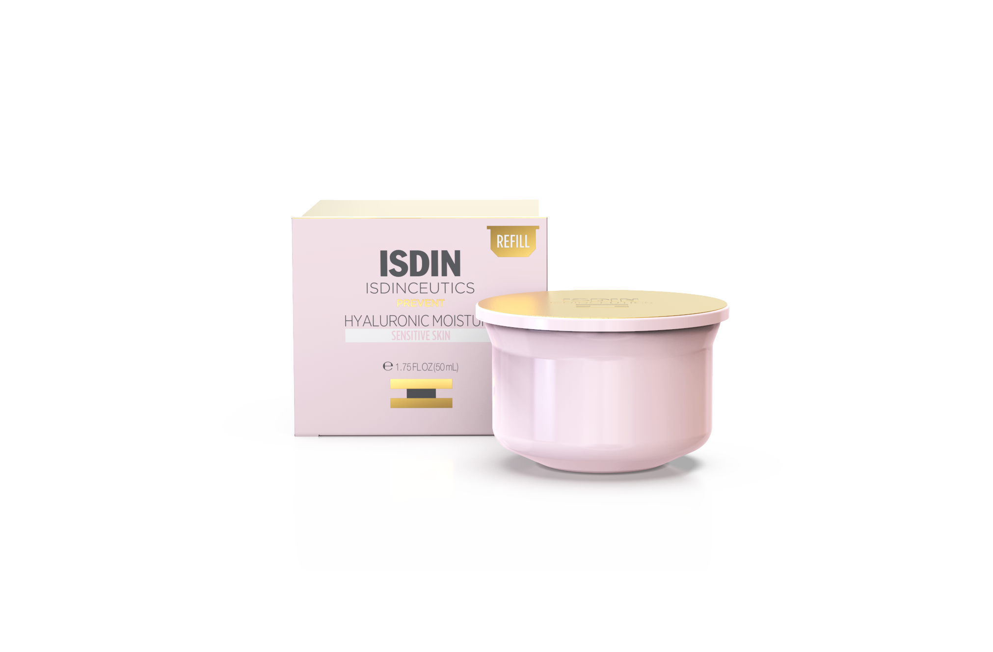 ISDIN Isdinceutics Hyaluronic Moisture Sensitive REFILL 50G- Creme hidratante e calmante para pele sensível