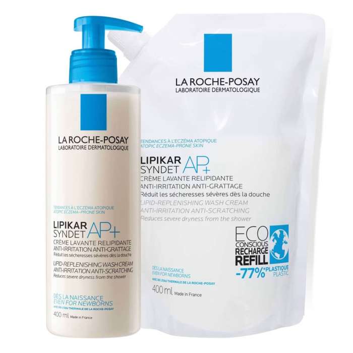 La Roche Posay Lipikar Syndet Ap(+) + Recarga (400+400ml)