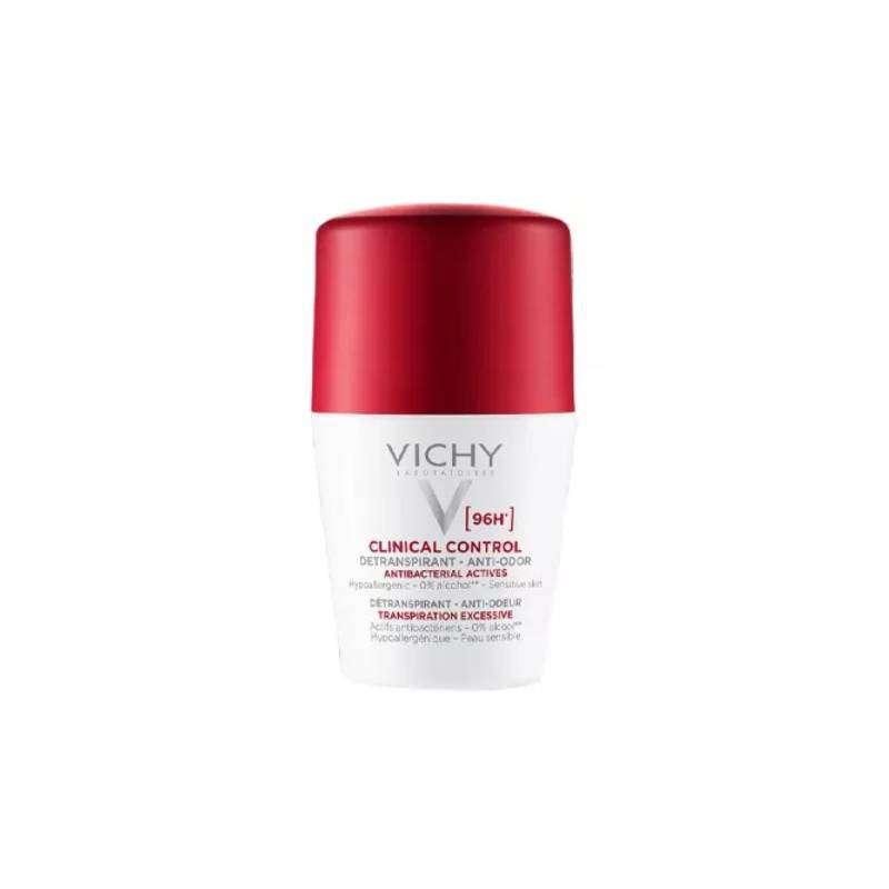 Vichy Clinical Control 96H Antitranspirante para mulher, Recipiente com aplicador roll-on 50ml