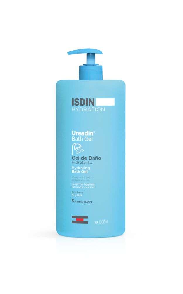 ISDIN Ureadin Bath Gel 1000ML- Gel de Banho para pele seca, sem sabão