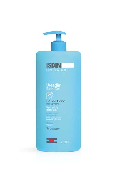 ISDIN Ureadin Bath Gel 1000ML- Gel de Banho para pele seca, sem sabão