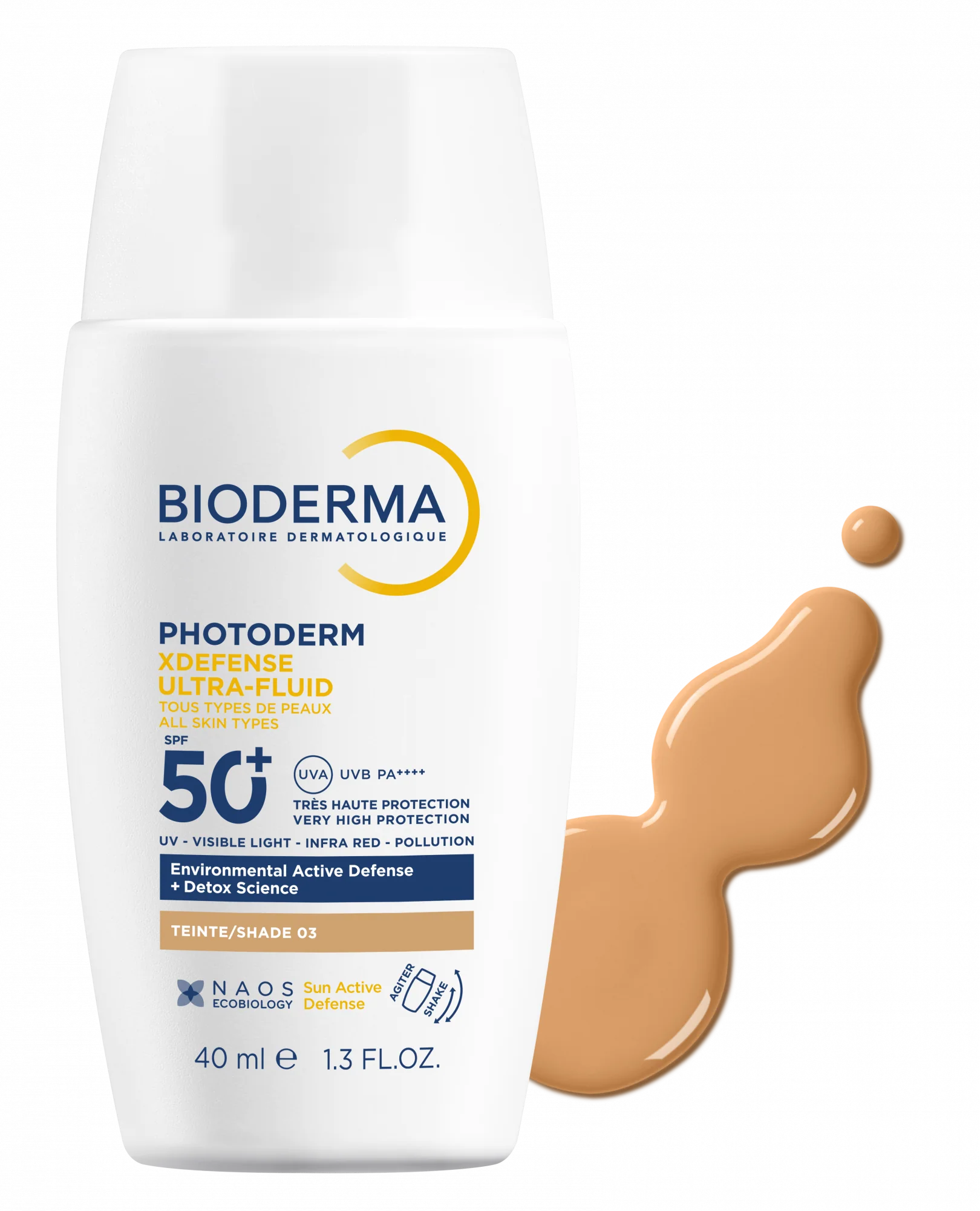 Bioderma Photoderm X Defense Ultra Fluido SPF50+_ Dourado - 40ml