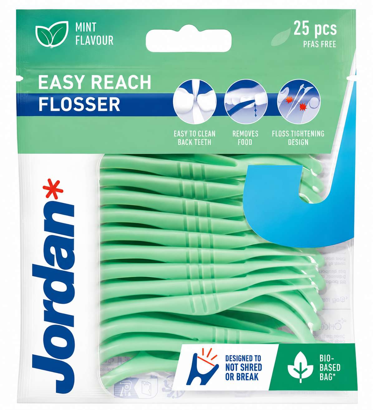 Jordan Easy Reach Flosser Menta 25 Unidades