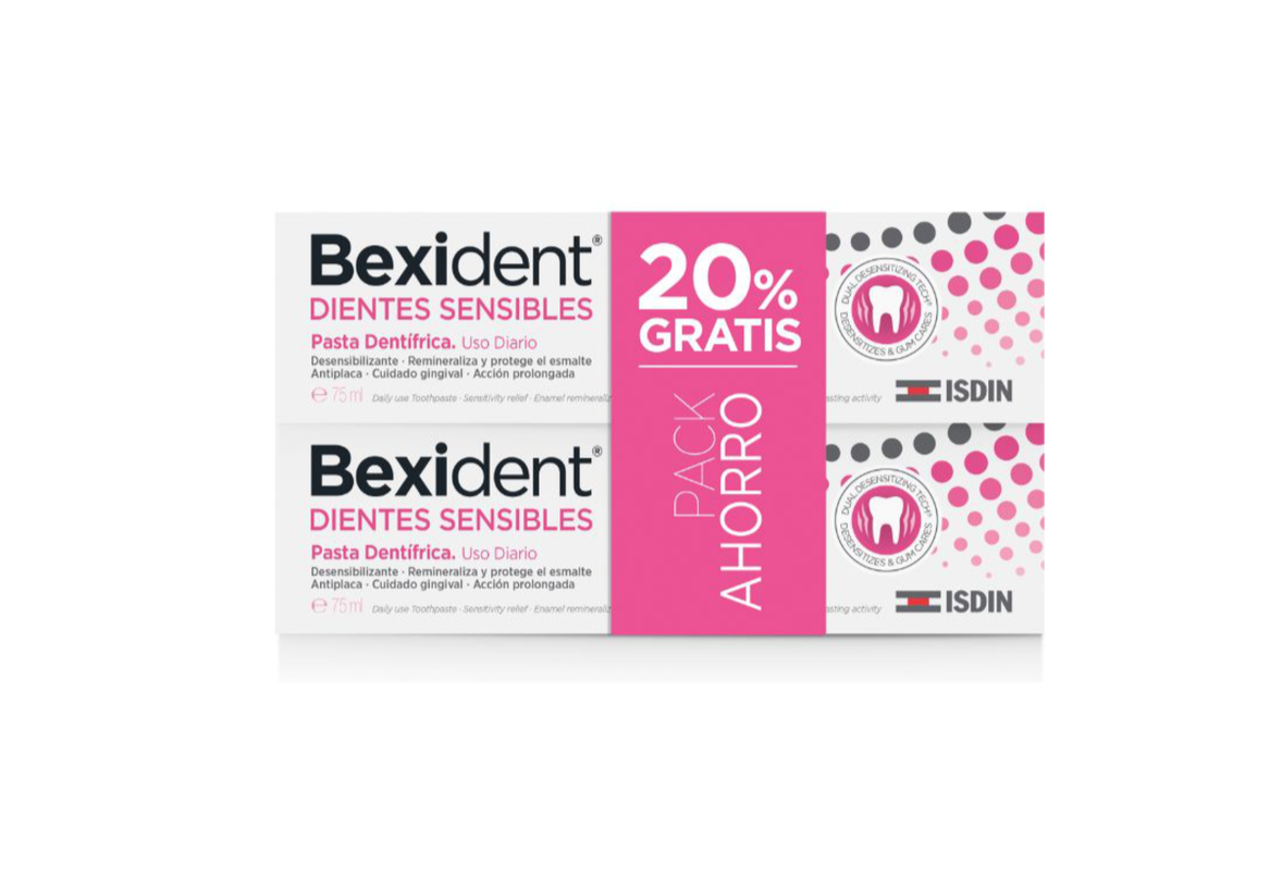 Isdin Bexident Pasta Sensibilidade Dentária 75ml x 2 - 50%