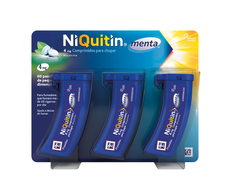 Niquitin Menta 4,0 Mg X 60 Comprimidos Para Chupar