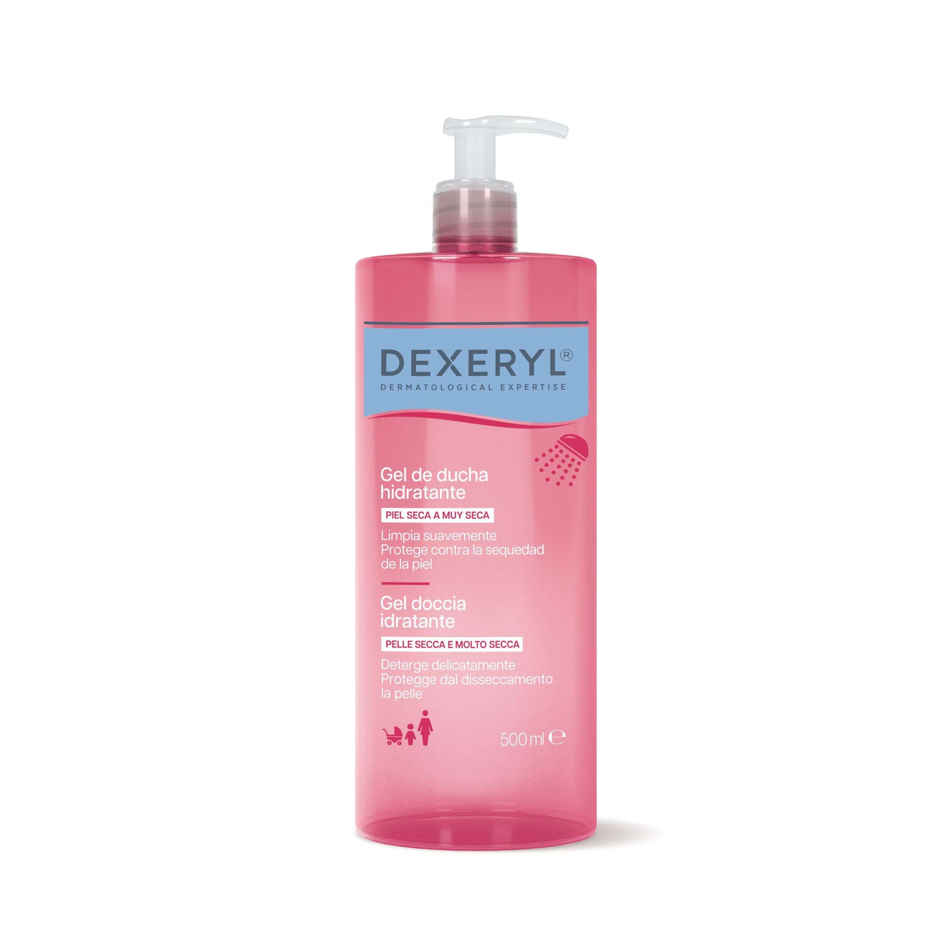 Dexeryl Gel de Duche Hidratante 2 em 1: limpa e hidrata - para pele seca 500 ml