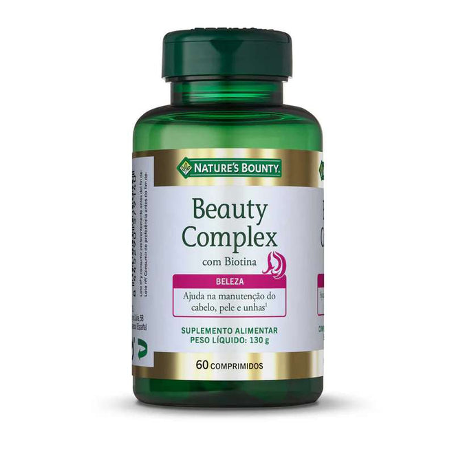 Nature's Bounty Beauty Complex com Biotina 60 comprimidos