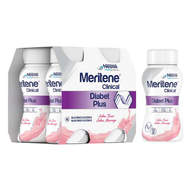 Meritene Clinical DiabetPlus Morango 200ml X4