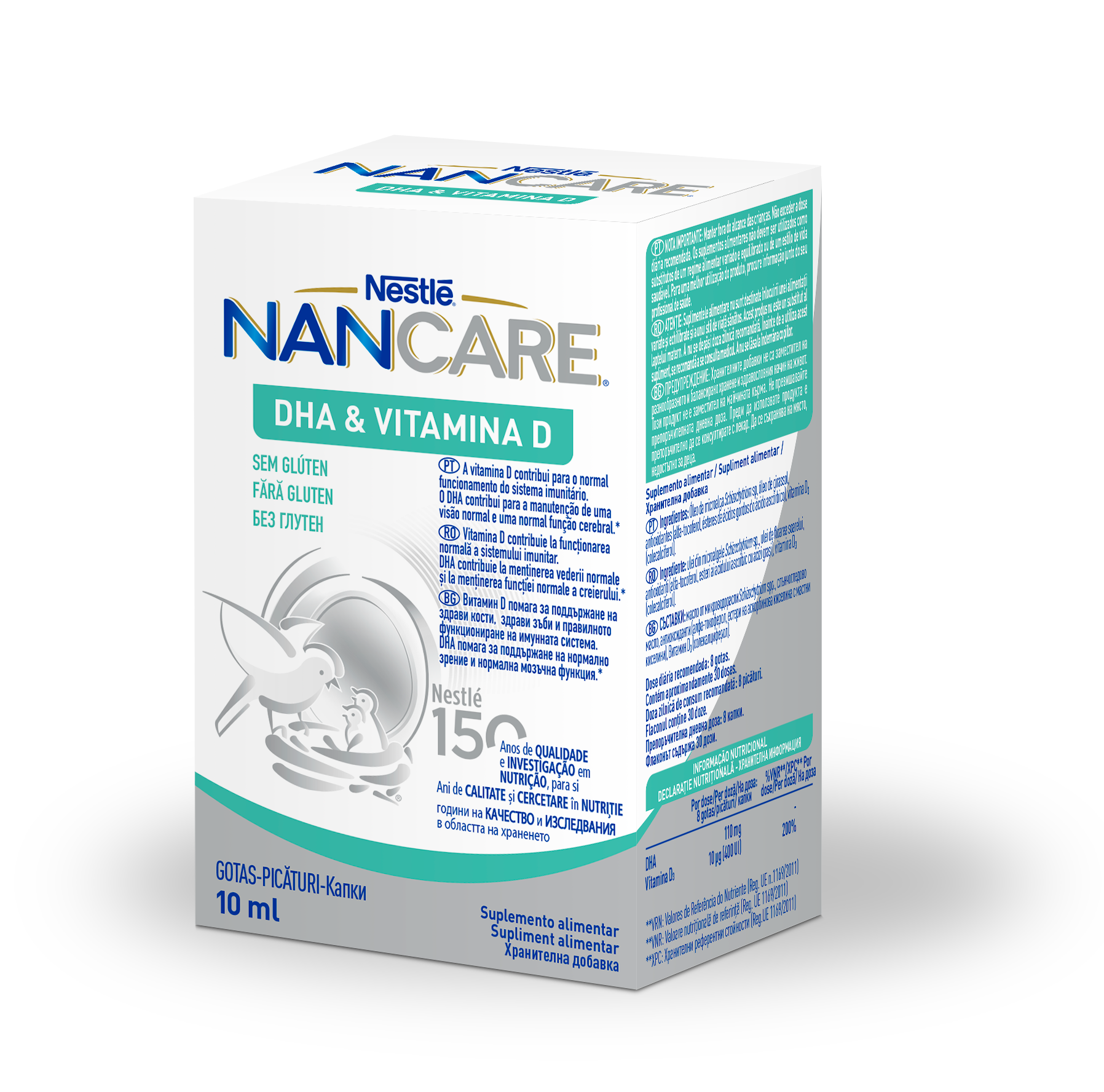 Nancare DHA Vitamina D Gotas 10ml