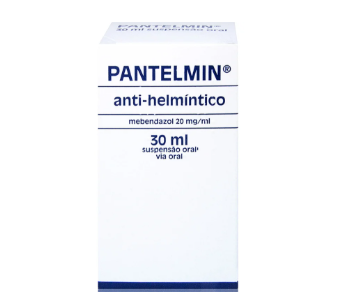 Pantelmin, 600 mg/30 ml suspensão oral medida