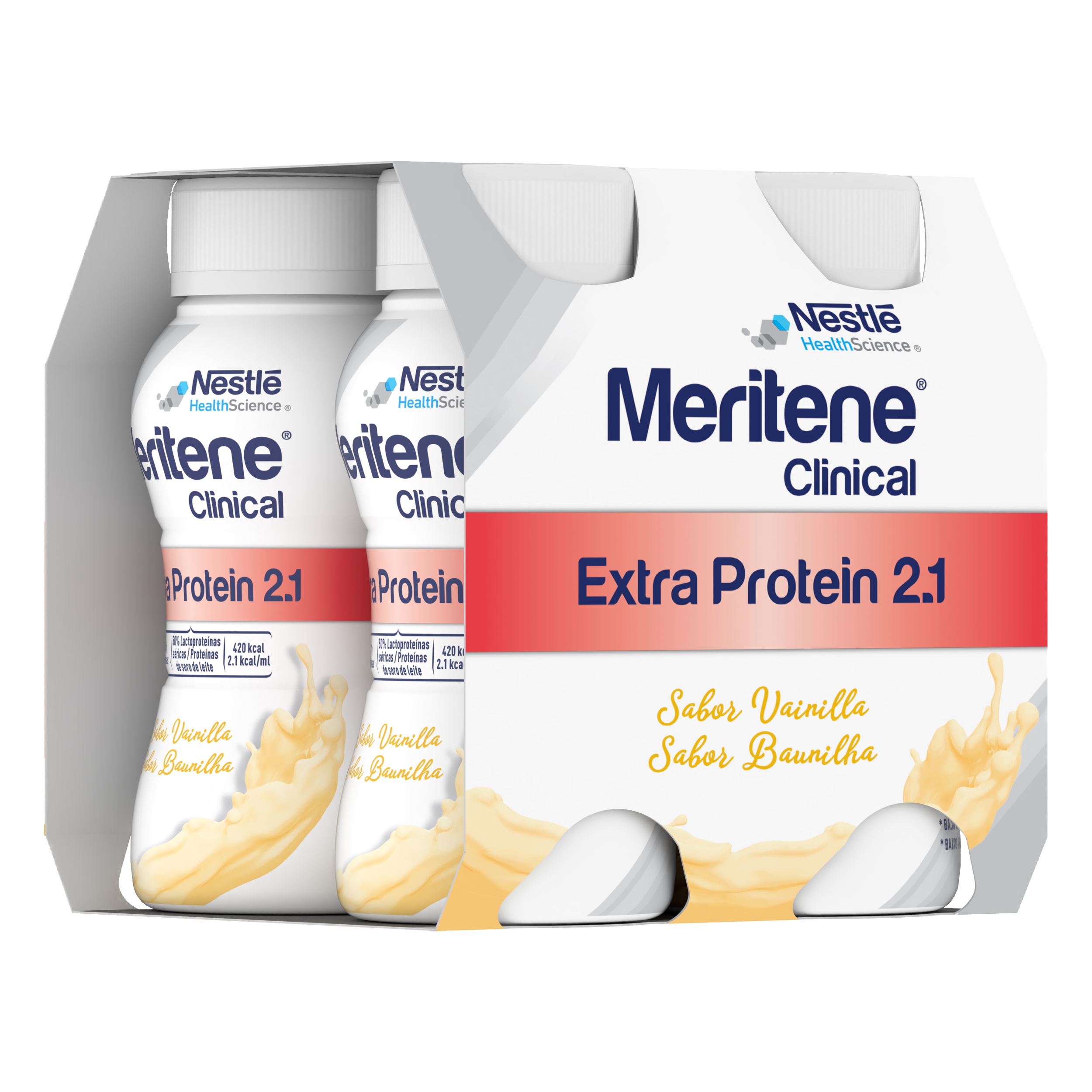 Meritene Clinical Extra Protein 2.1 Baunilha 200ml x4