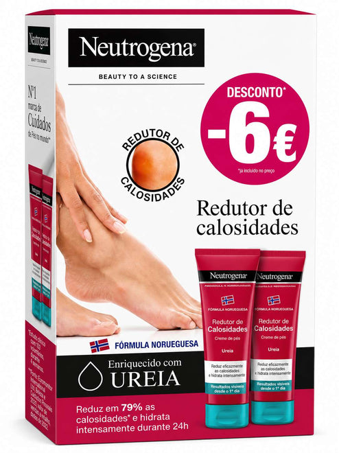 Neutrogena Reparação Intensa Creme Pés Calosidades 2x50ml - 6€ Desc