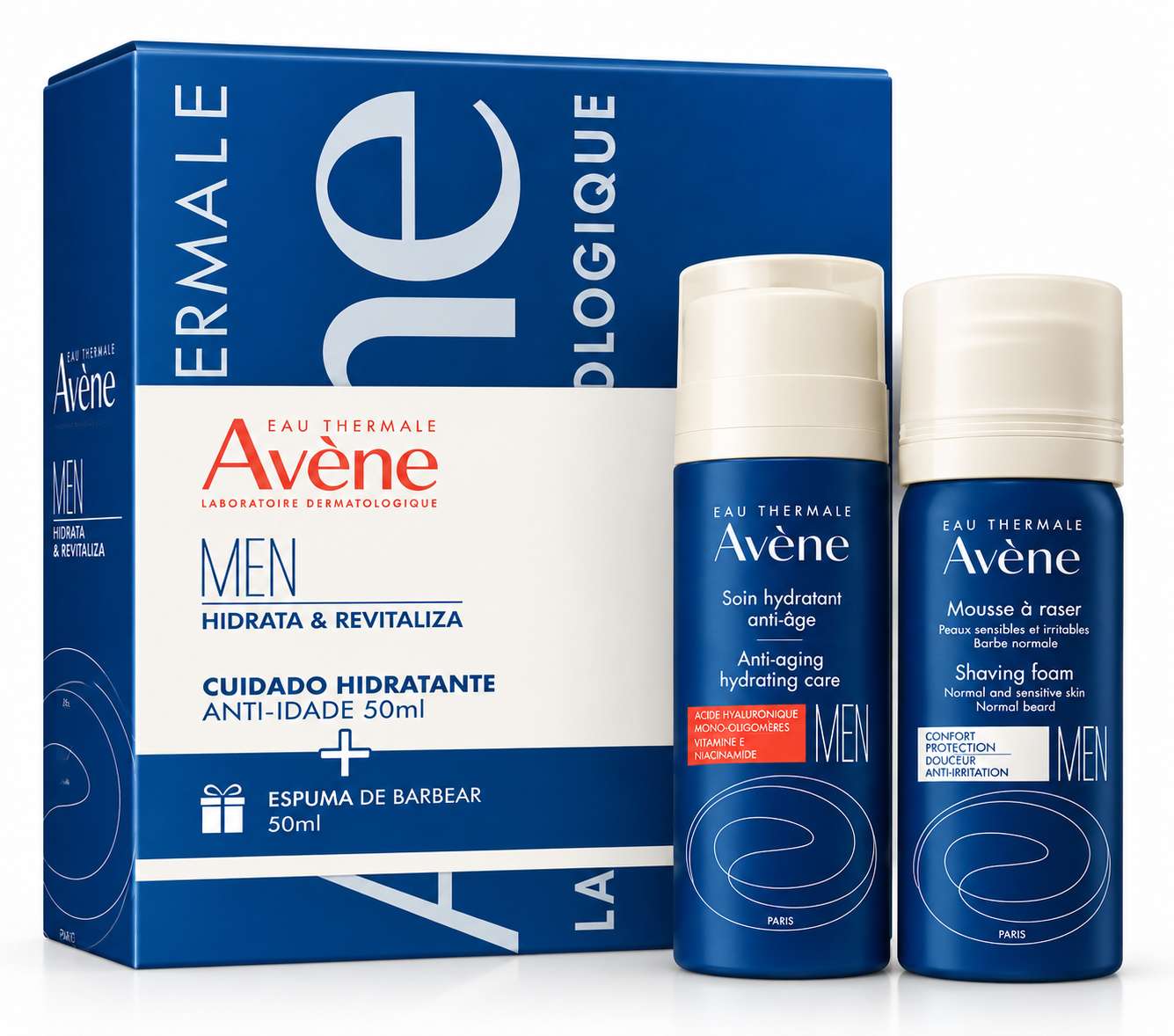 Avène Homem Cuidado Hidratante Antirrugas Kit Natal 2026
