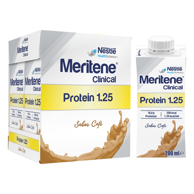 Meritene Clinical Protein 1.25 solução Café - 200ml (x4 unidades)