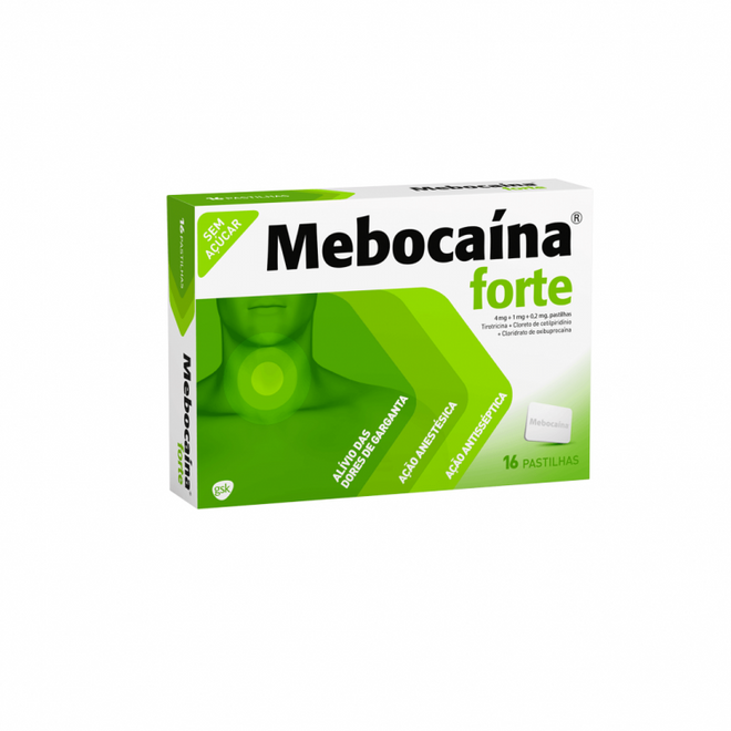 Mebocaína Forte 4 mg x 16 Pastilhas