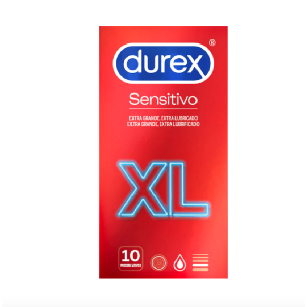 Durex Sensitivo Preservativos XL 10 Unidades