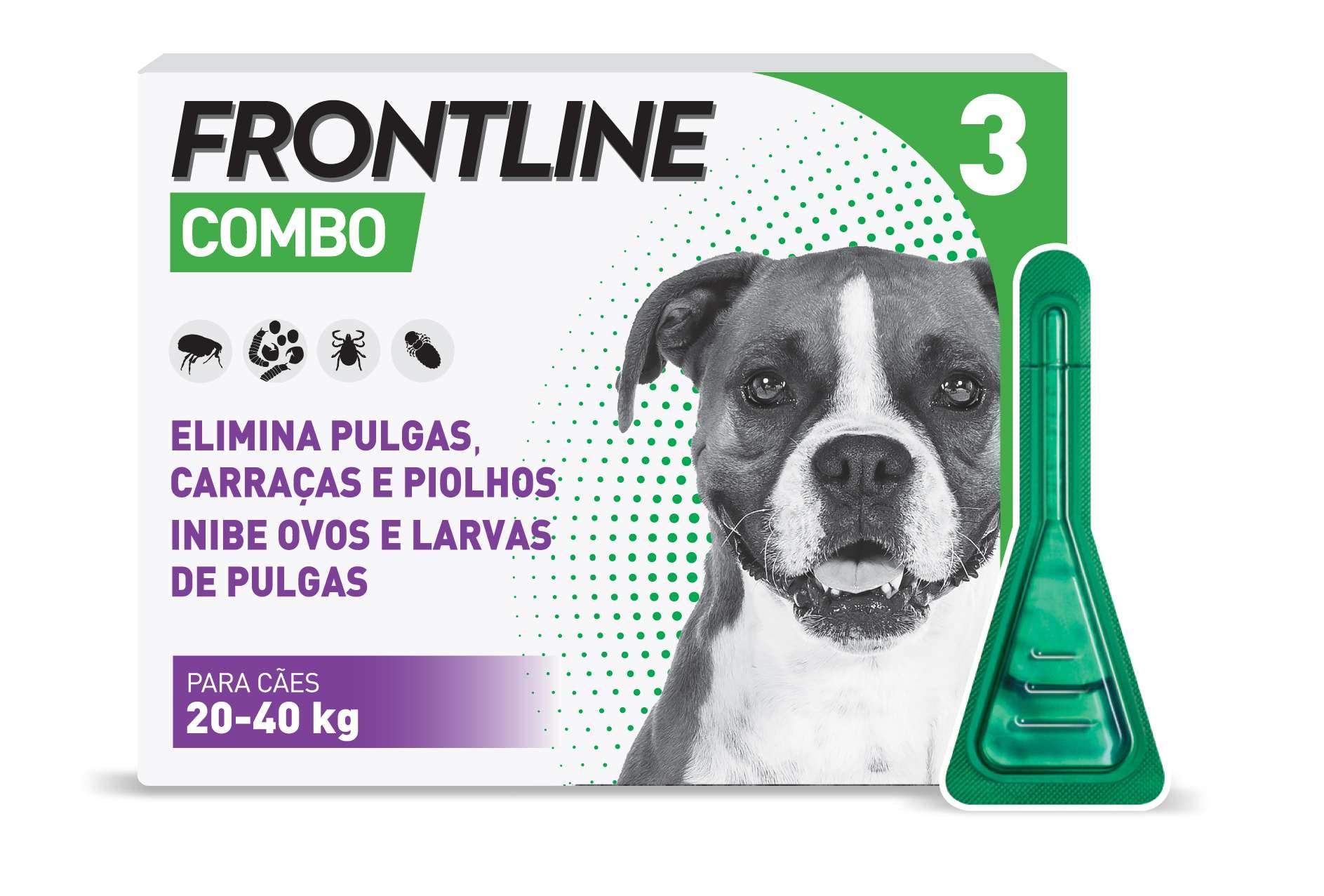 Frontline Combo Antiparasitário Cão 20-40kg 3 unidades