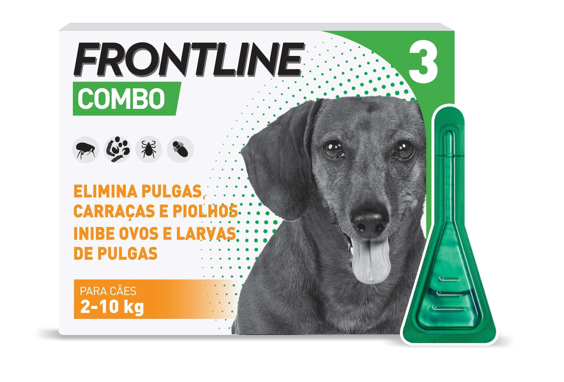Frontline Combo Antiparasitário Cão 2-10kg 3 unidades