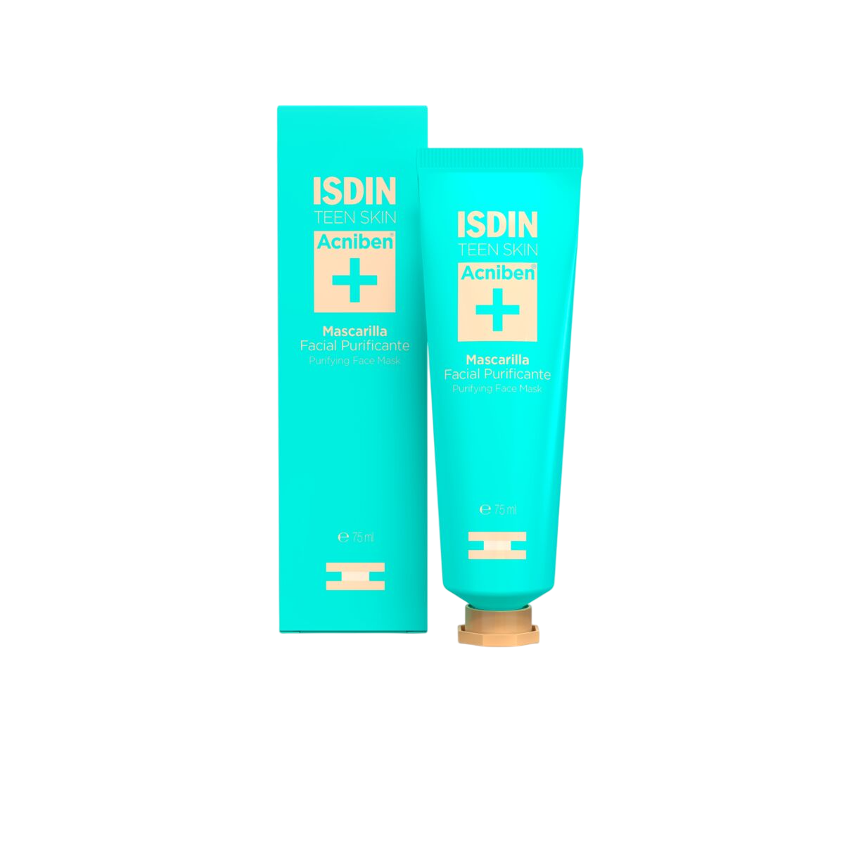 ISDIN Acniben Máscara Facial Purificante 75ml- Absorve o excesso de oleosidade e reduzir o brilho