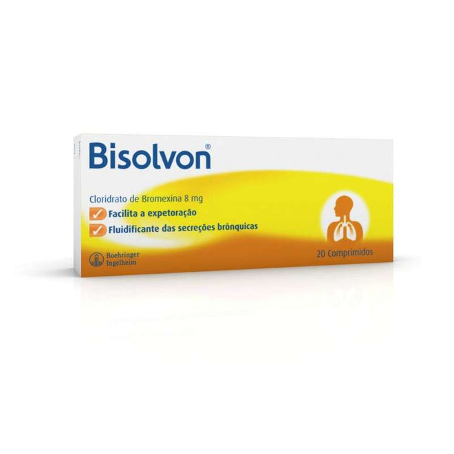 BISOLVON, 8 MG X 20 COMP BROMEXINA