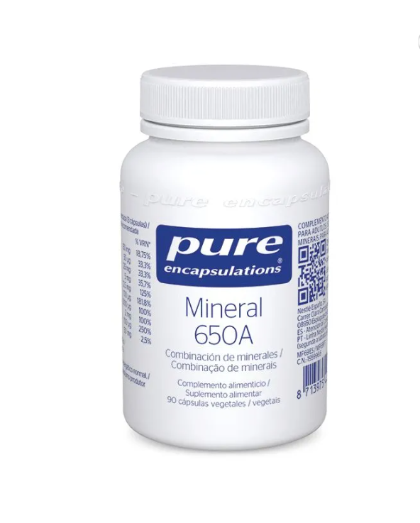 Pure Encapsulation Mineral 650A 90 Cápsulas