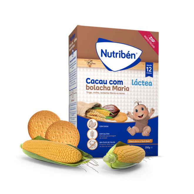 Nutribén Farinha Láctea Cacau e Bolacha Maria 250g